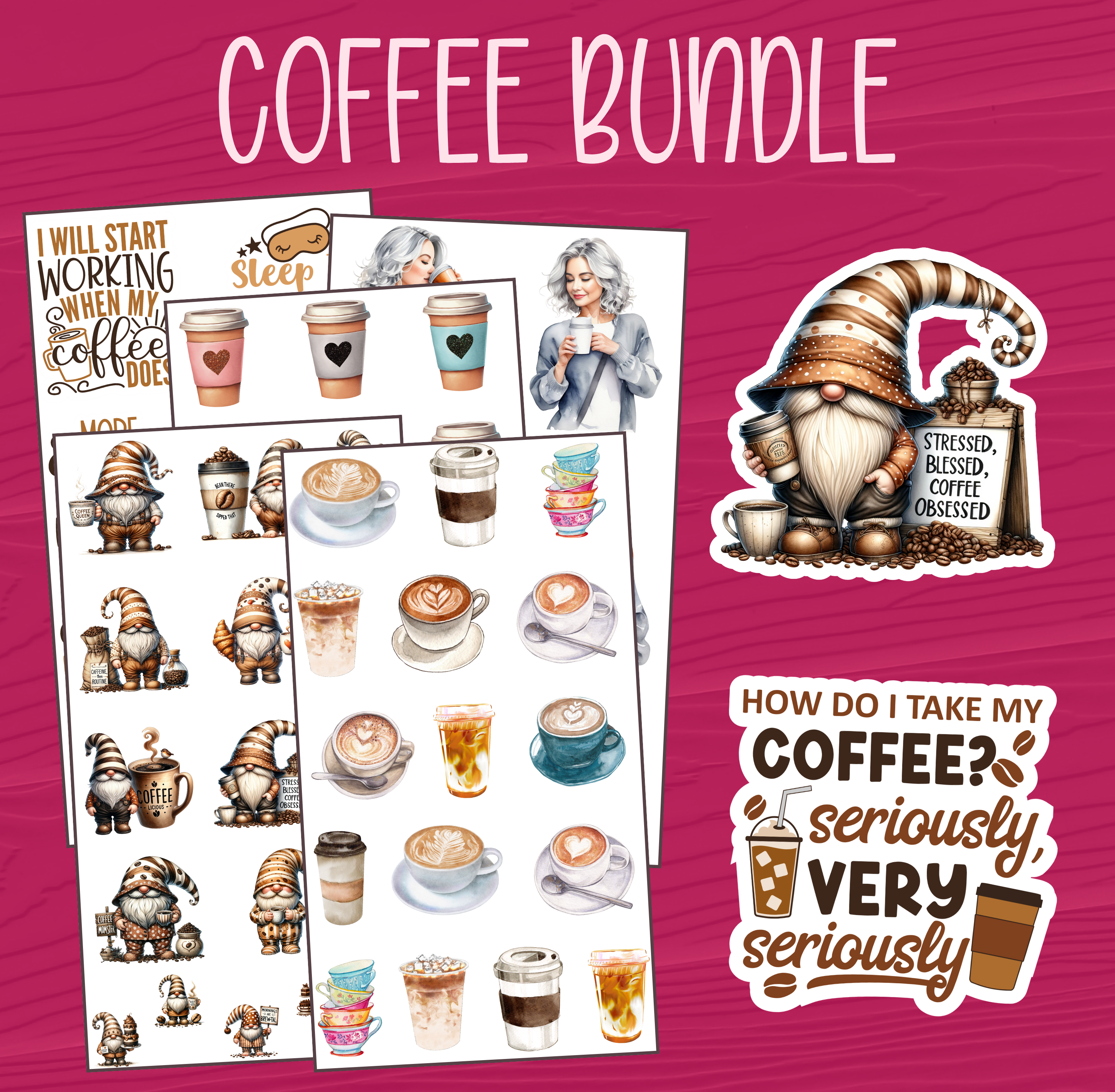 Coffee Sticker Bundle