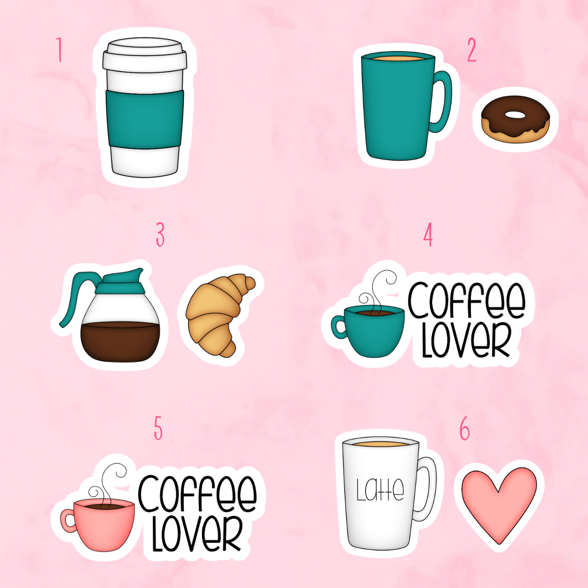 Coffee Lover Decorative Magnets