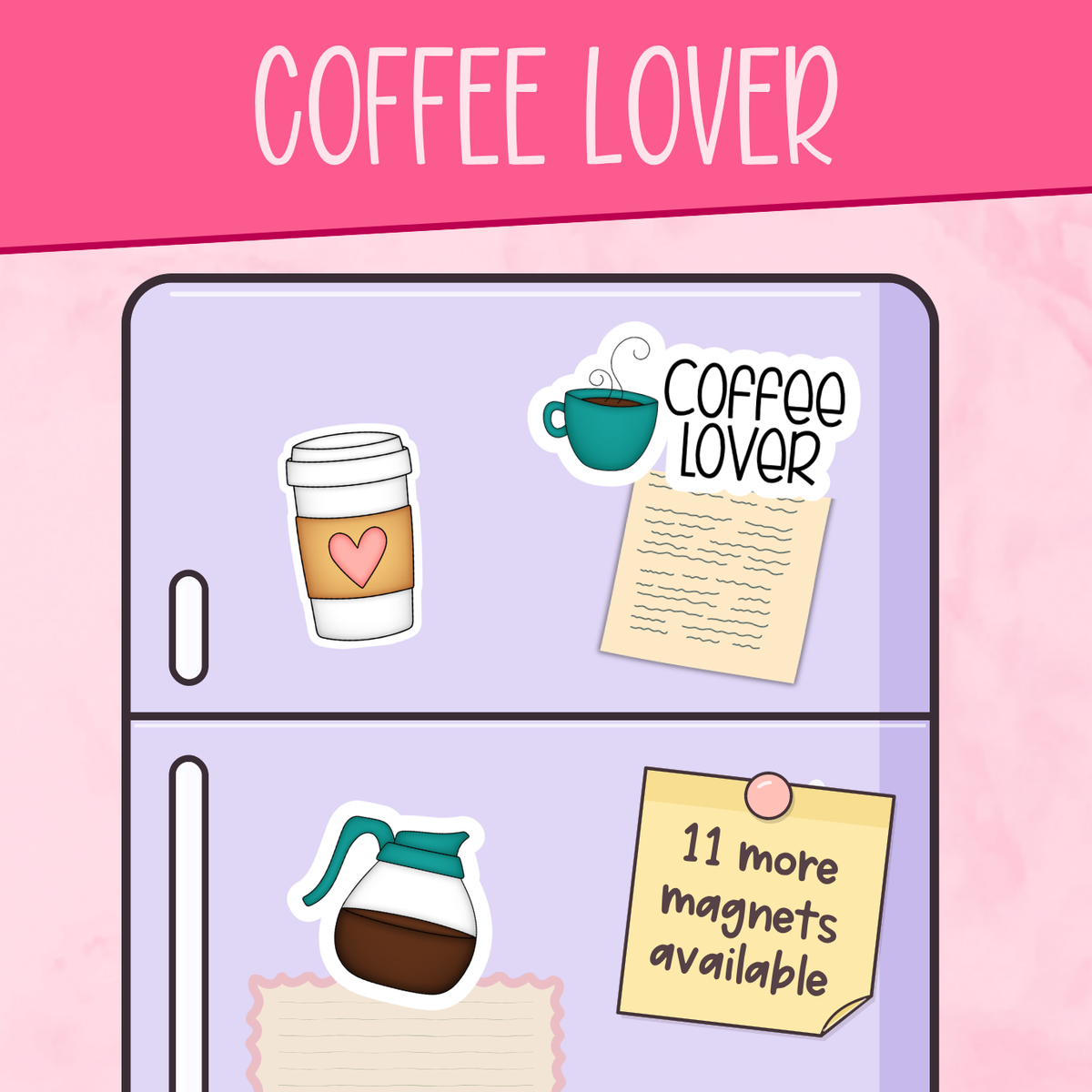 Coffee Lover Decorative Magnets