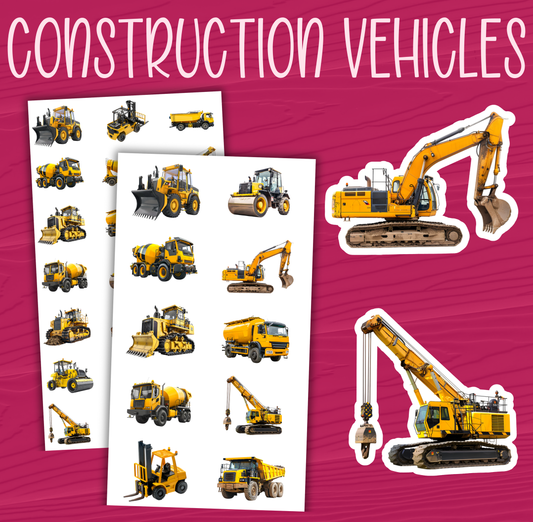 Construction Vehicle Stickers