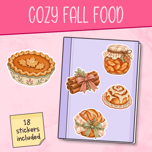 Cozy Fall Food Stickers