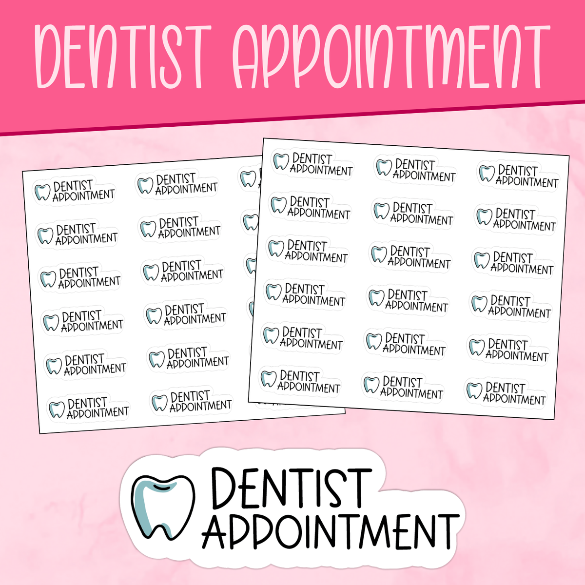 Dentist Appointment Planner Stickers
