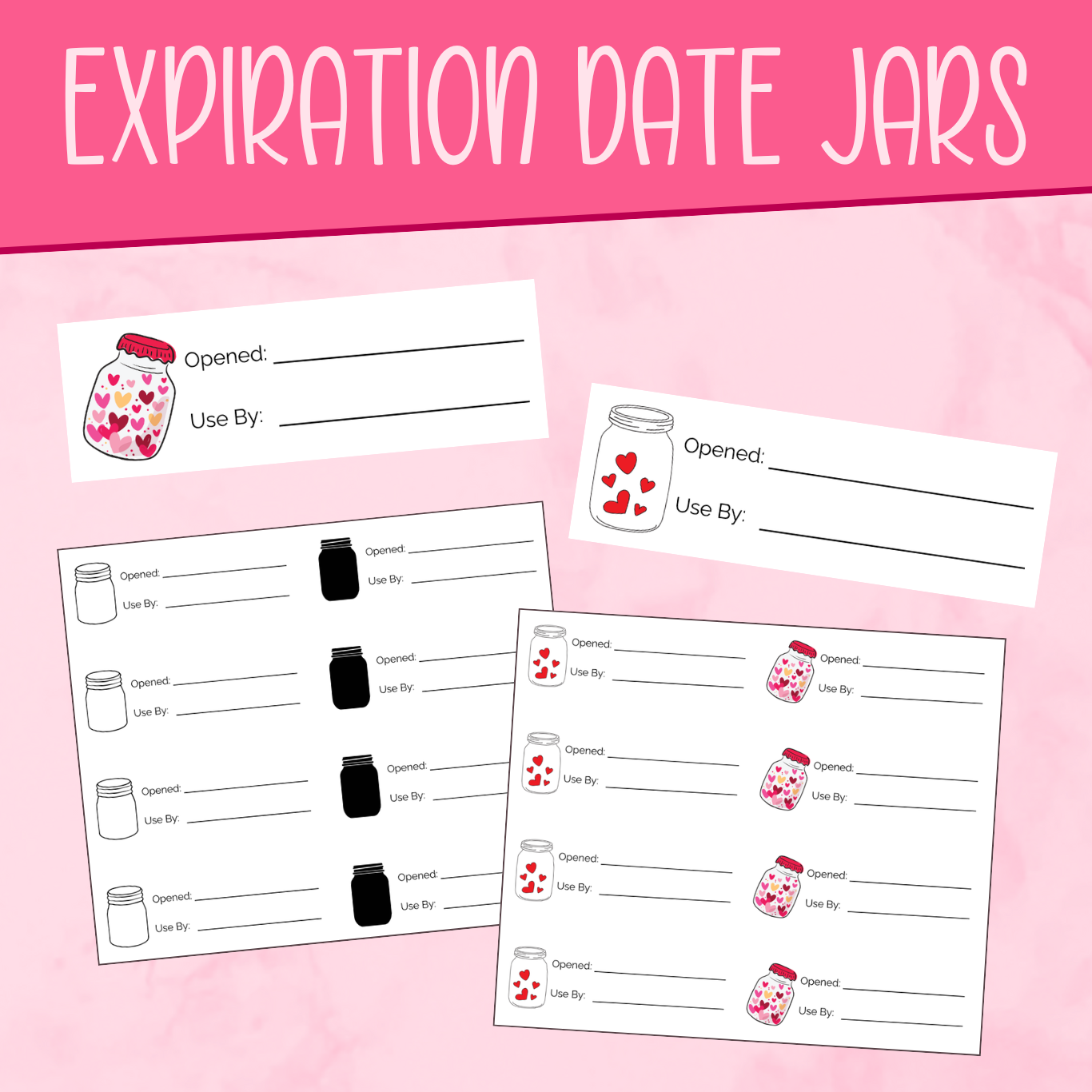 Expiration Date Jar Stickers