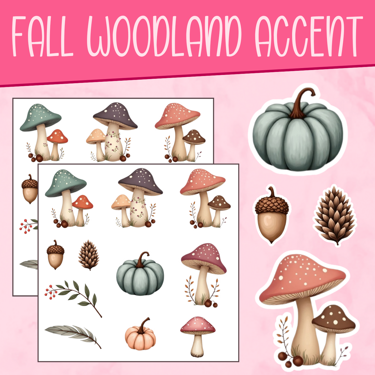 Fall Woodland Accent Stickers