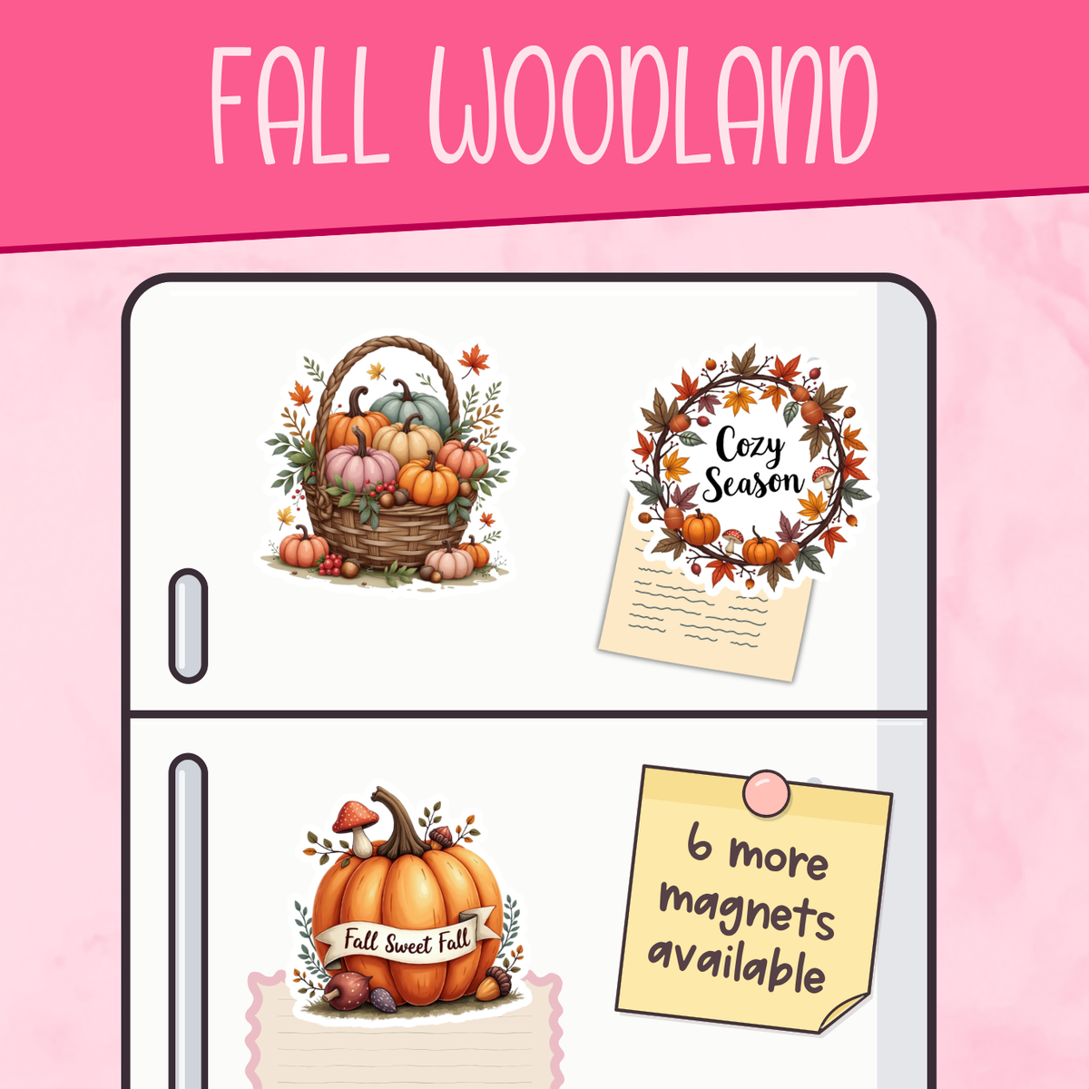 Fall Woodland Decorative Magnets