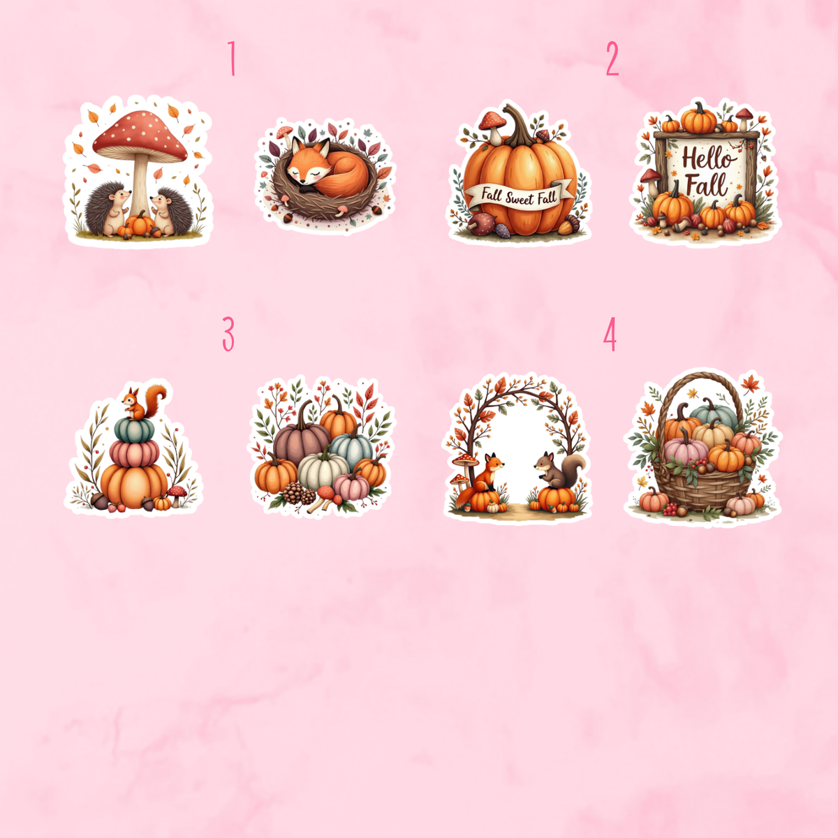 Fall Woodland Decorative Magnets (small)