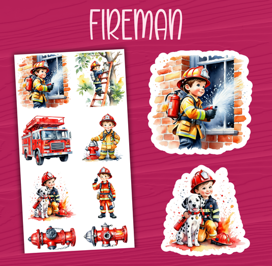 Fireman Stickers