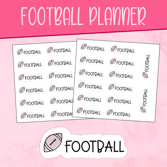 Football Planner Stickers