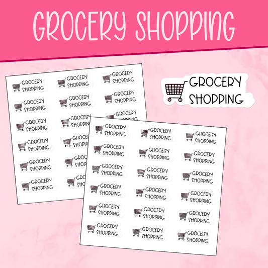 Grocery Shopping Planner Stickers