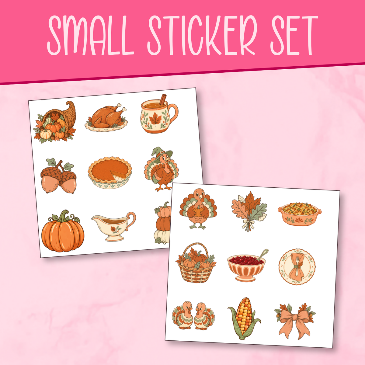 Groovy Thanksgiving Stickers