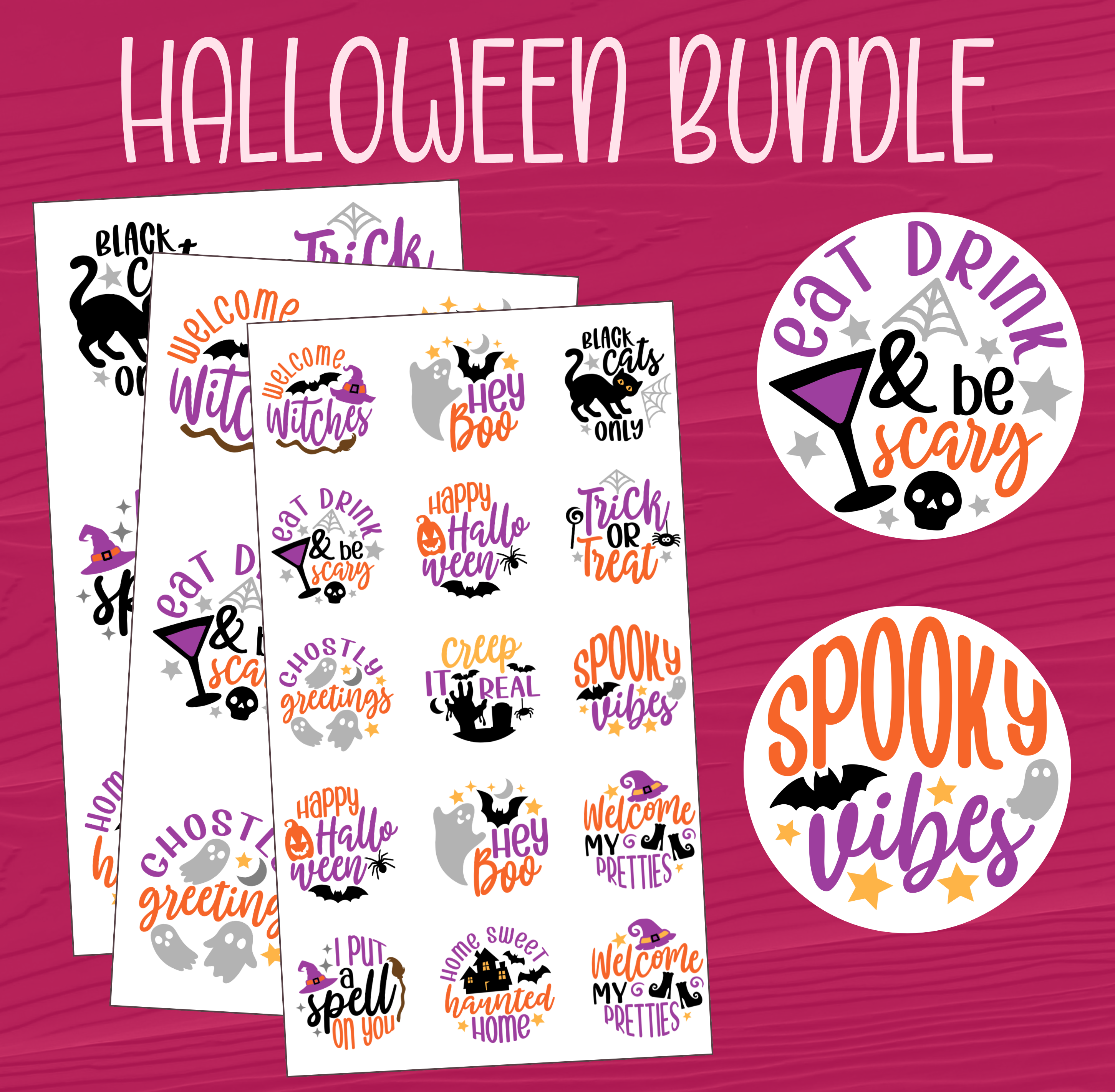Halloween Sticker Bundle