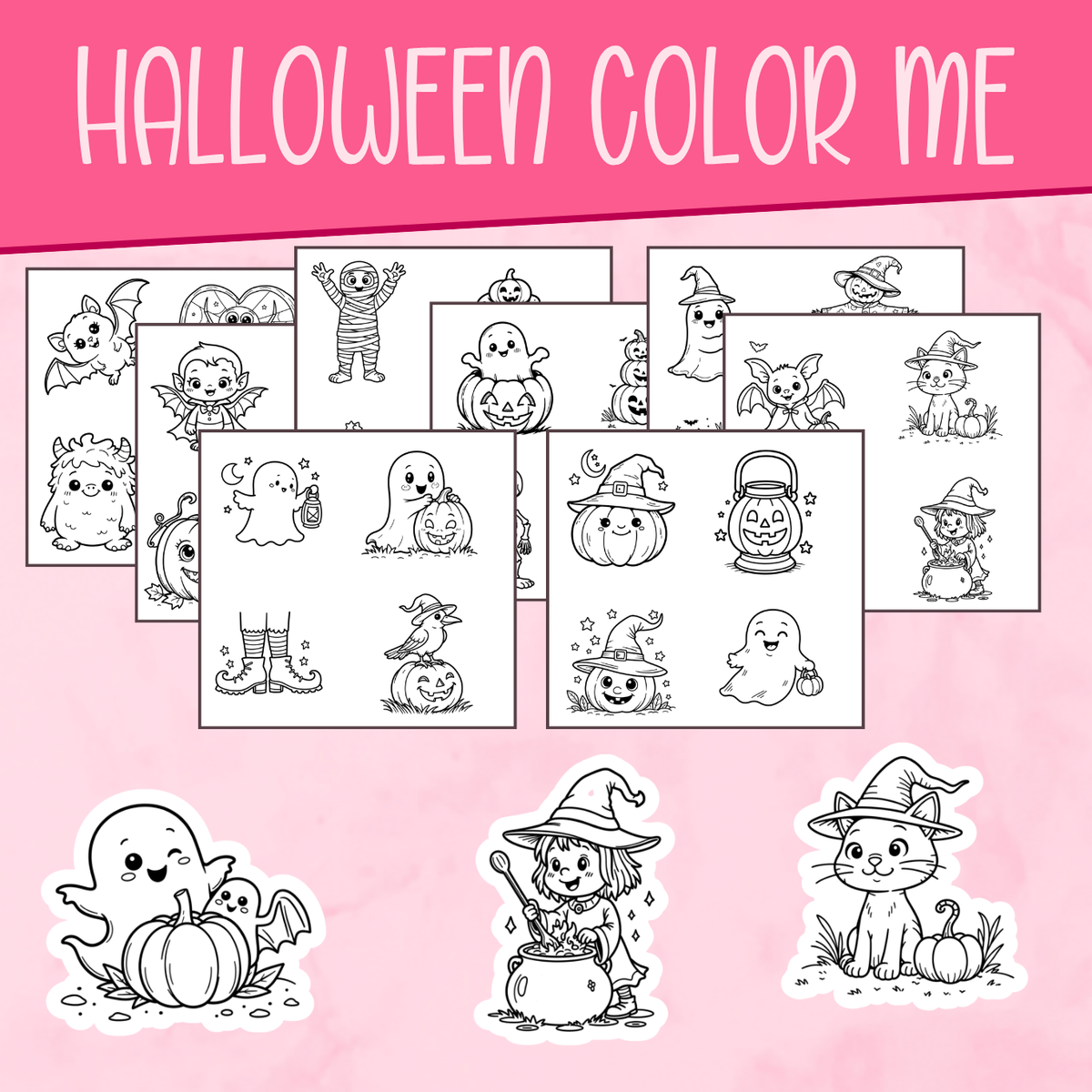 Halloween Color Me Stickers