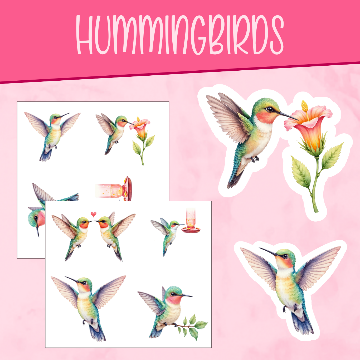 Hummingbird Stickers