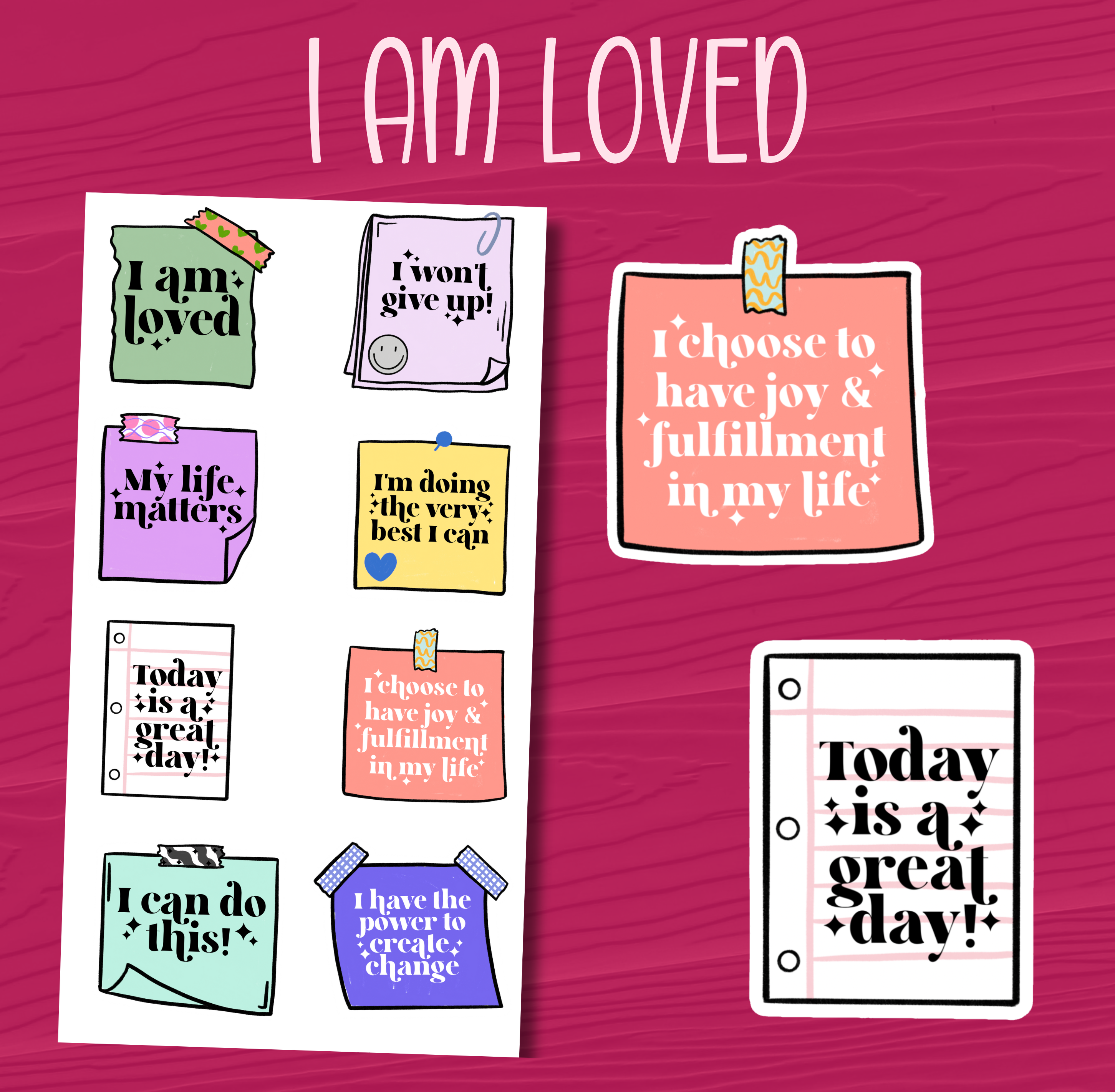 I am Loved Stickers
