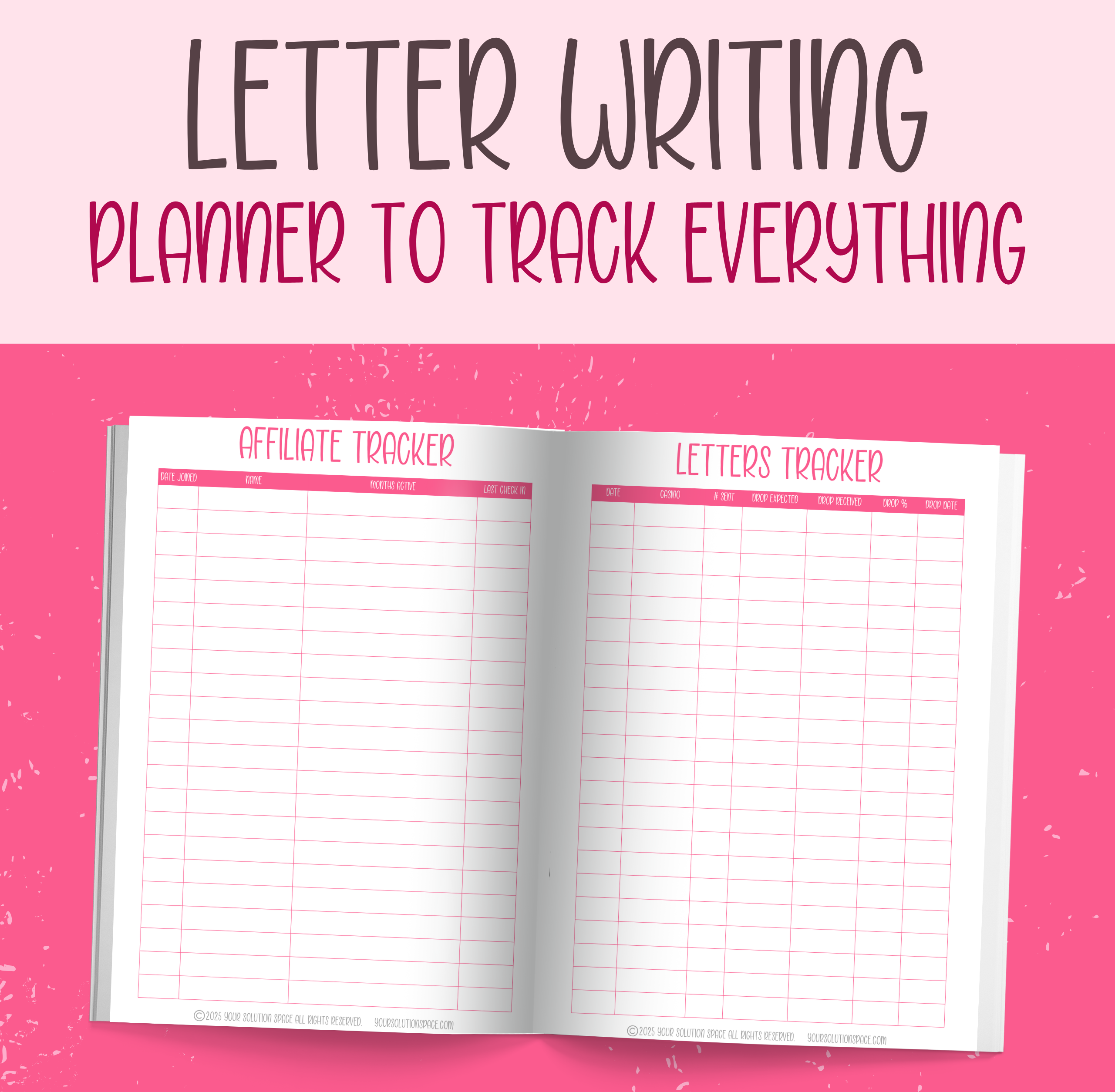 Letter Writing Planner