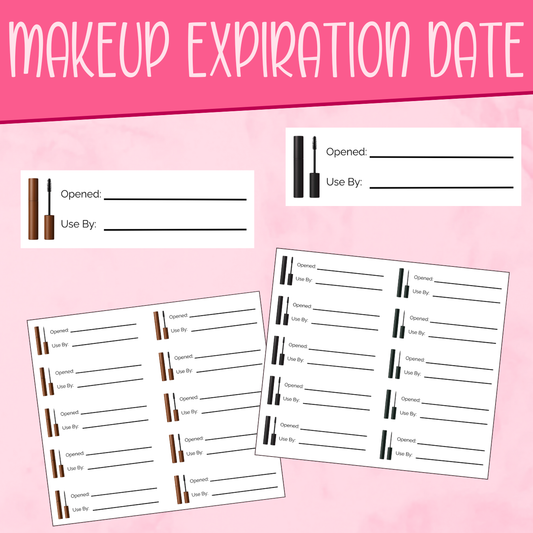 Makeup Expiration Date Stickers