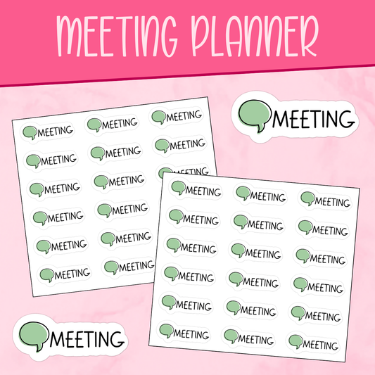 Meeting Planner Stickers