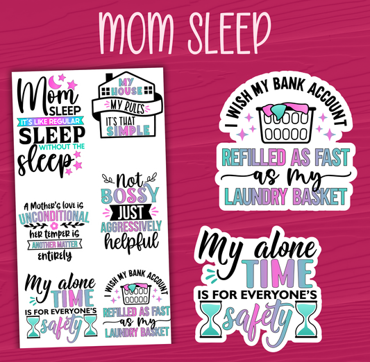 Mom Sleep Stickers