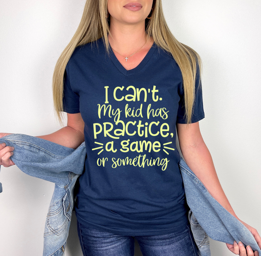 Kid has Practice Shirt
