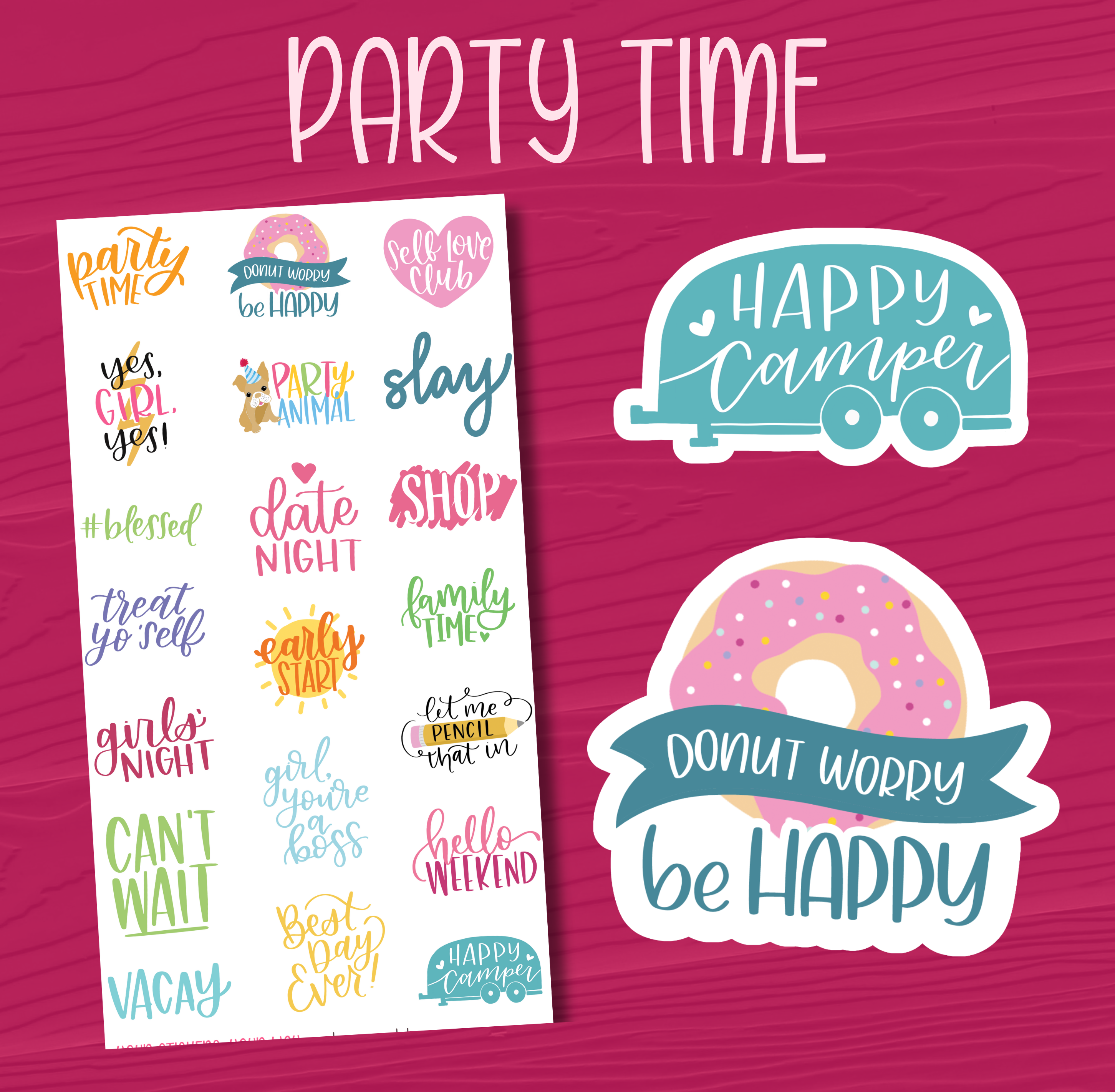 Party Time Stickers