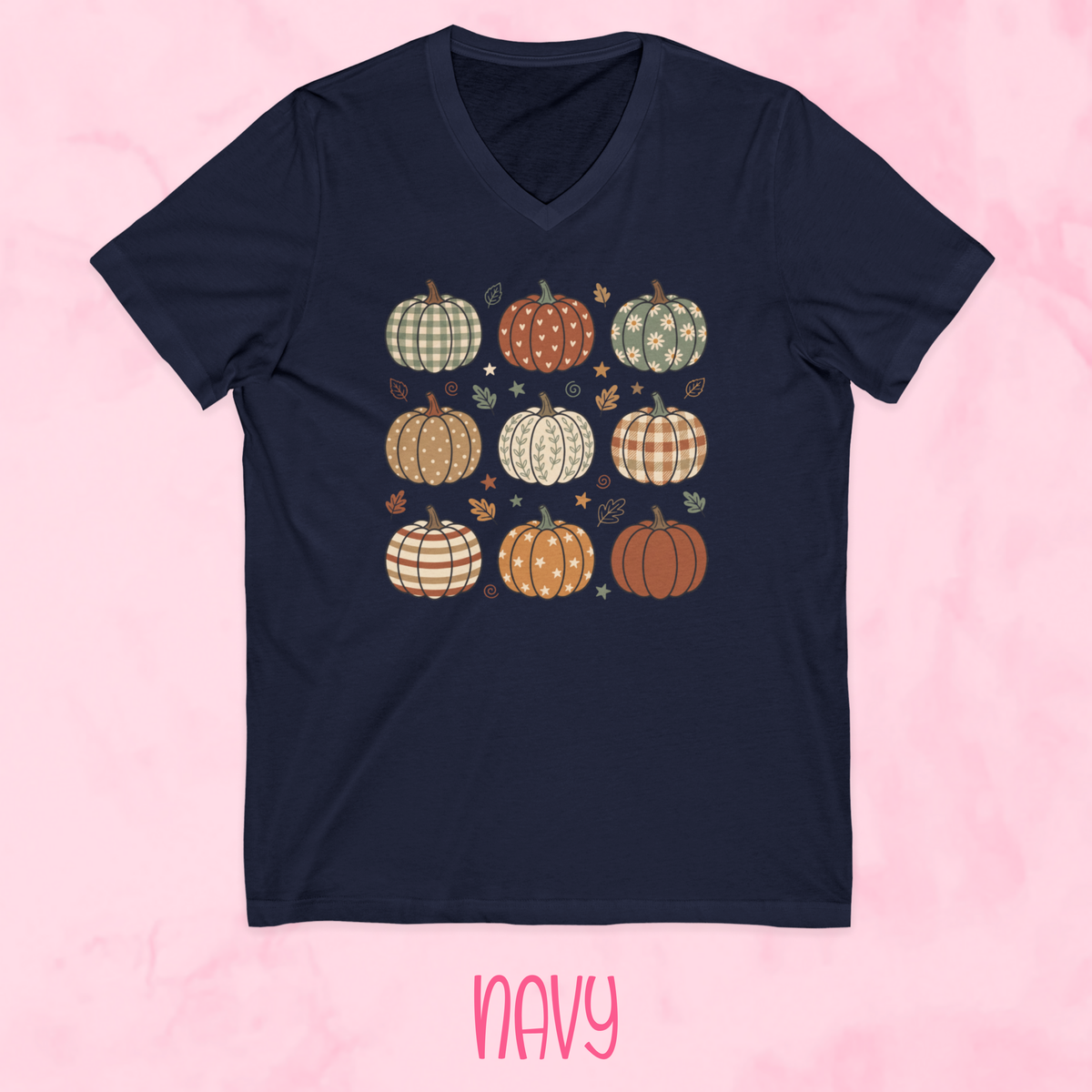 Patterned Pumpkin Shirt