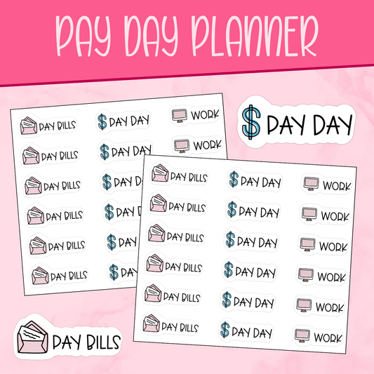 Pay Day Planner Stickers