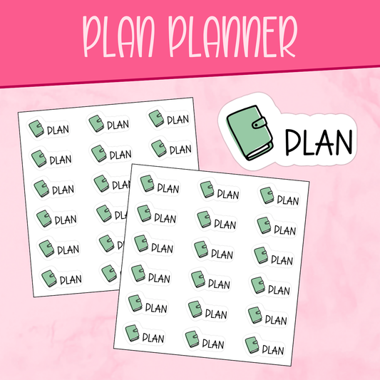 Plan Planner Stickers