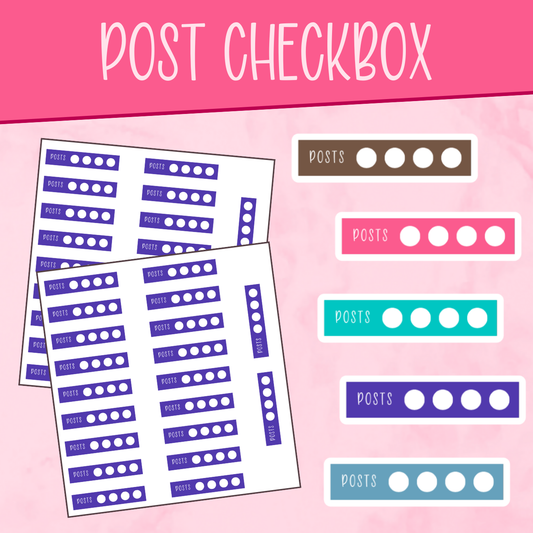 Post Checkbox Stickers