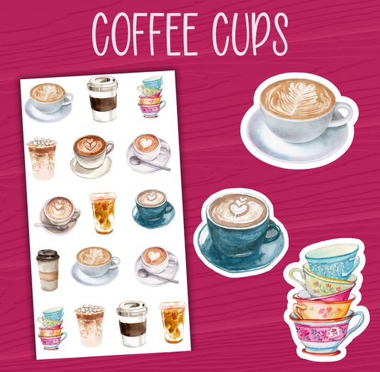 Coffee Cup Stickers