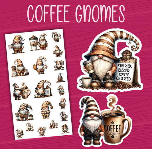 Coffee Gnome Stickers