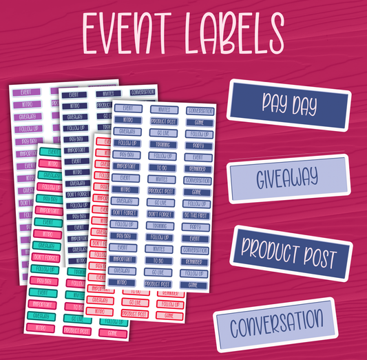 Event Label Stickers