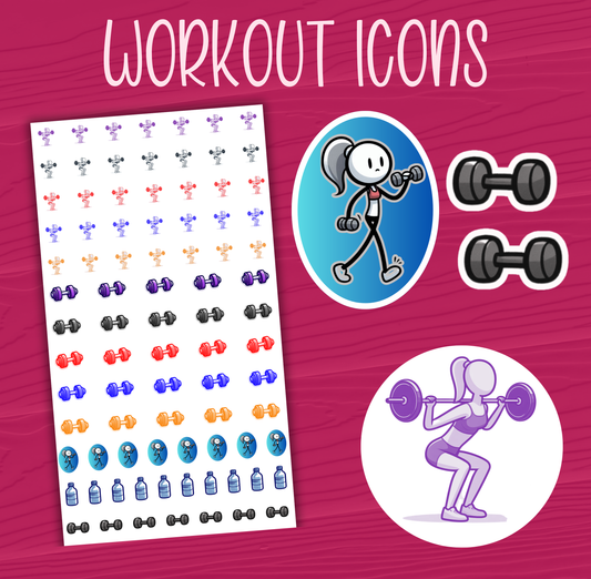 Workout Icon Stickers