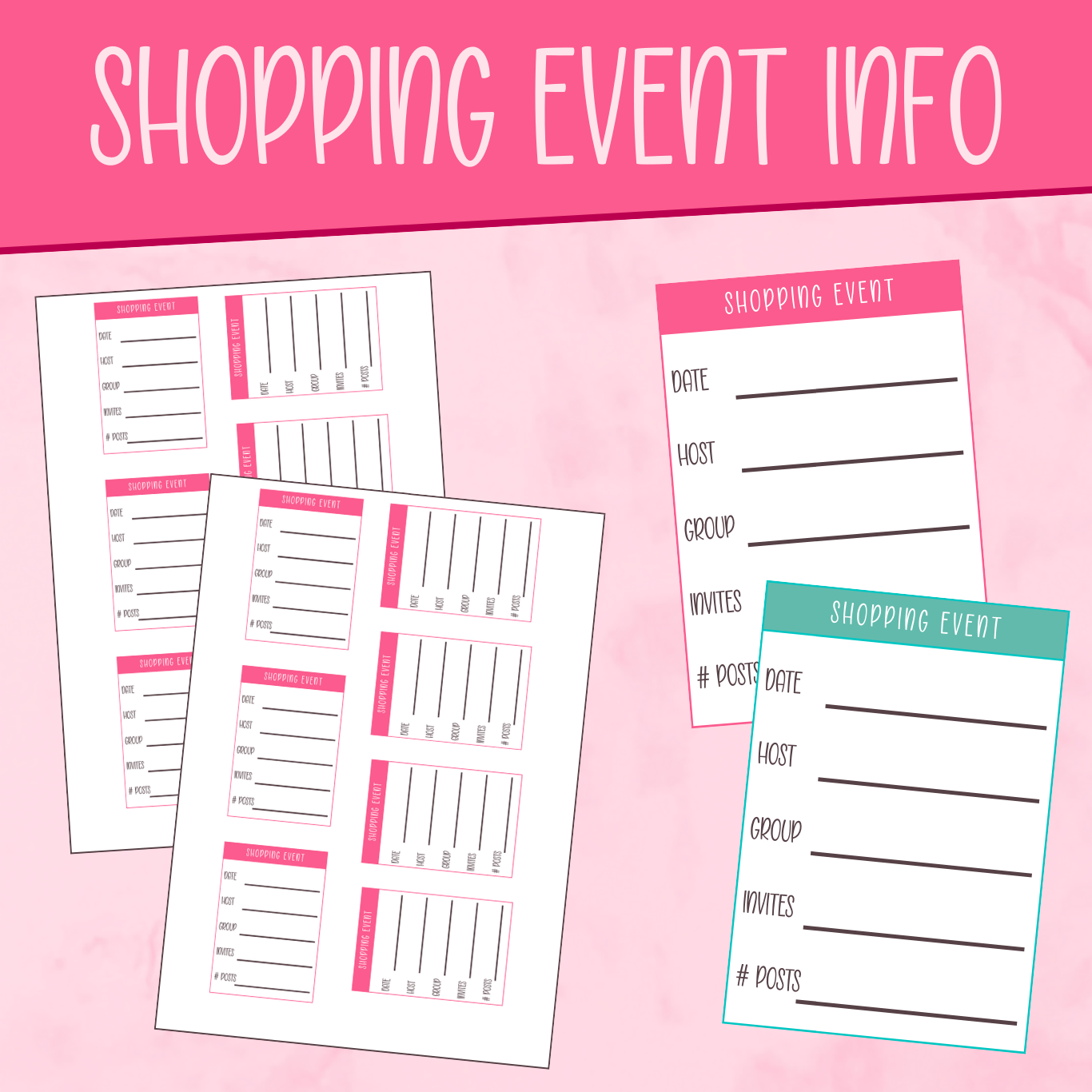 Shopping Event Info Stickers