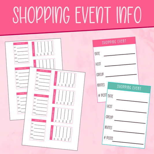 Shopping Event Info Stickers