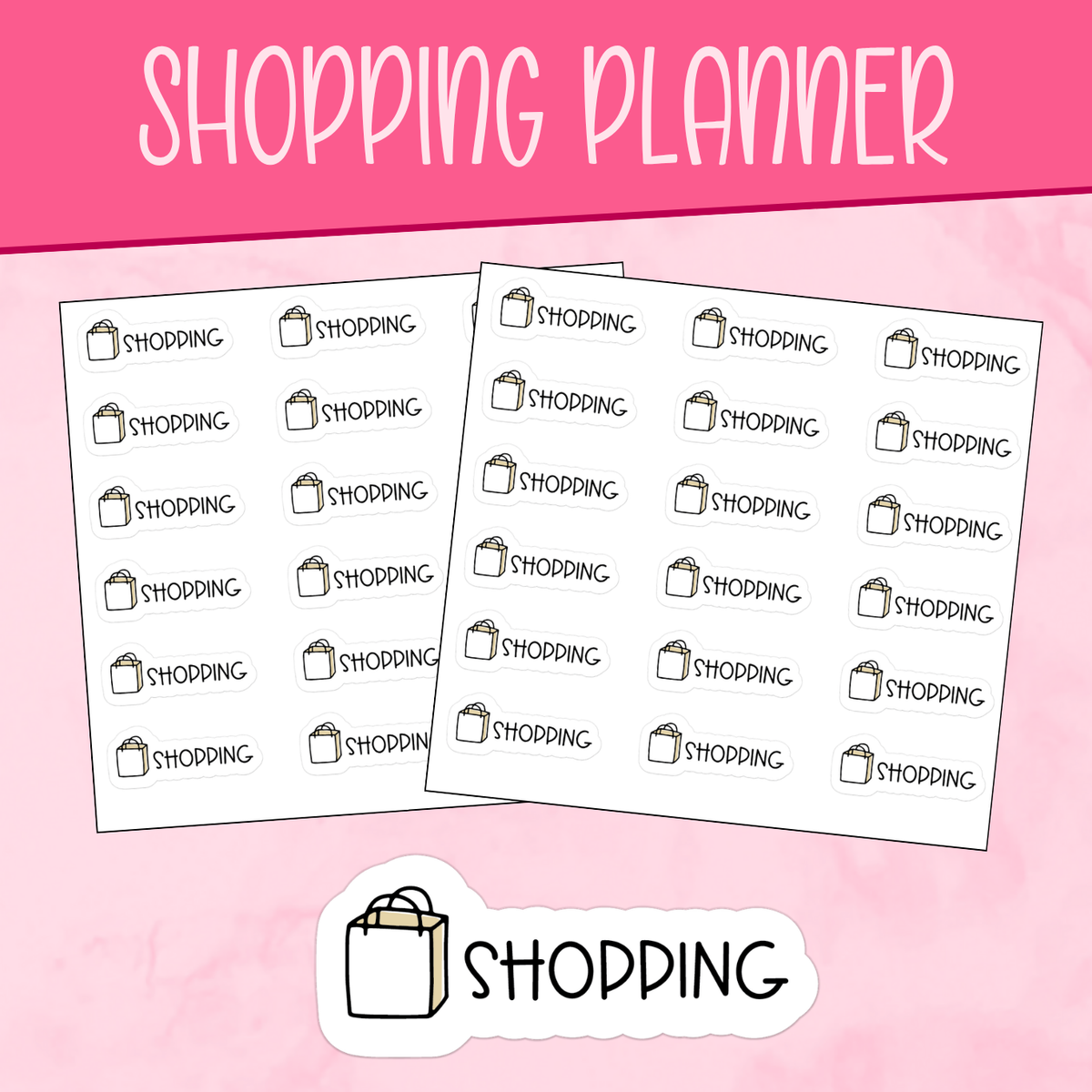 Shopping Planner Stickers
