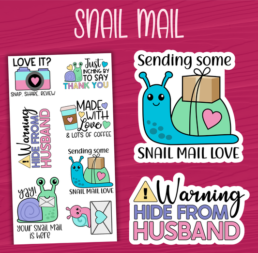 Snail Mail Stickers