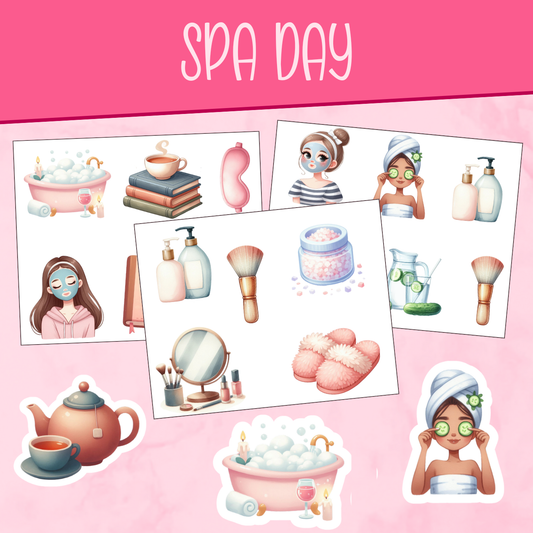 Spa Day Stickers