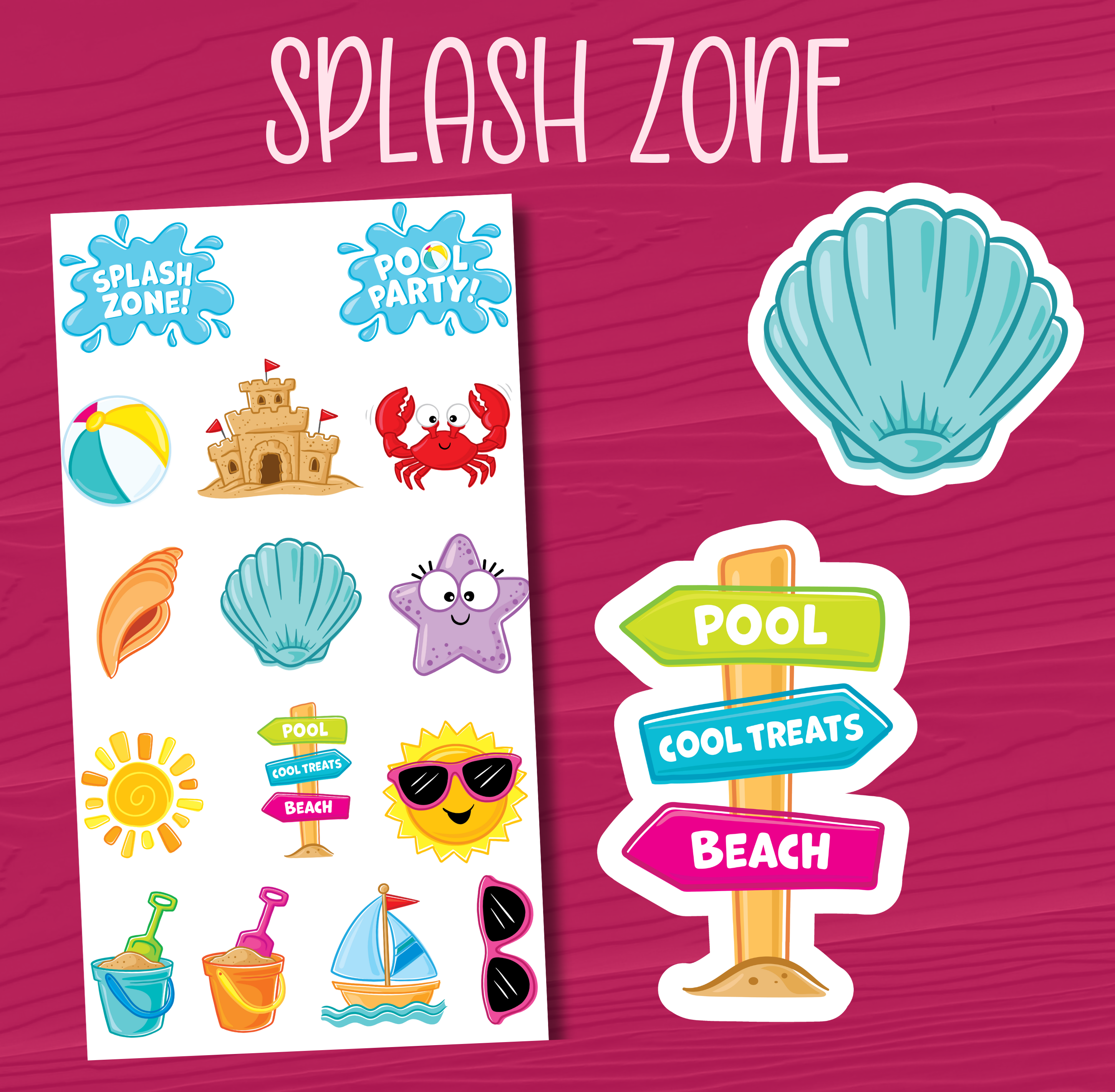 Splash Zone Stickers