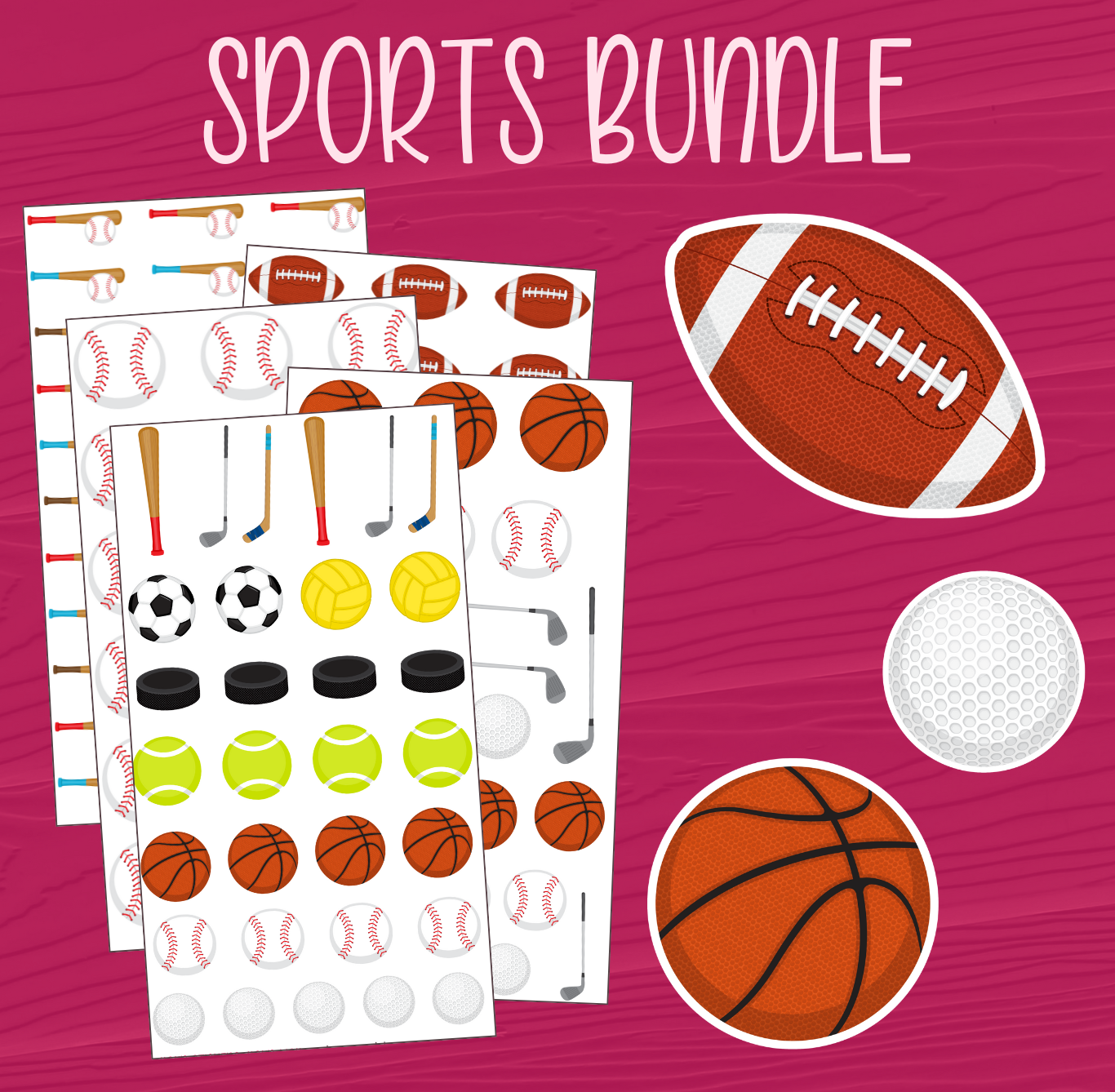 Sports Sticker Bundle