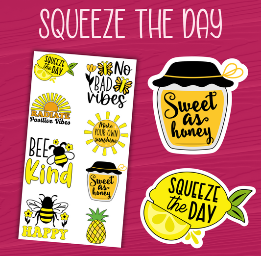 Squeeze the Day Stickers