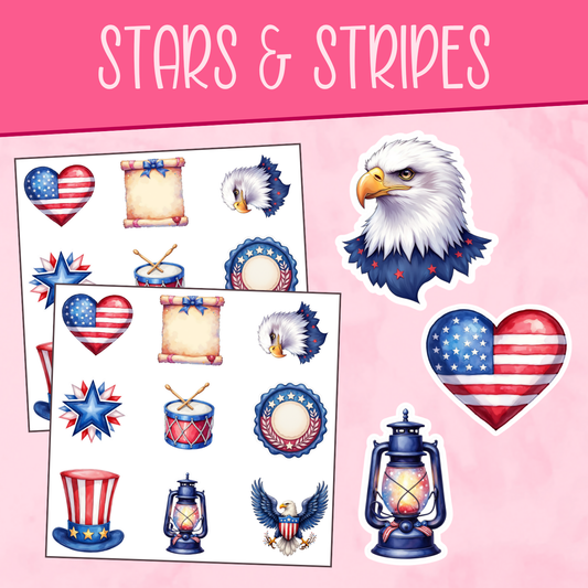 Stars & Stripes Stickers