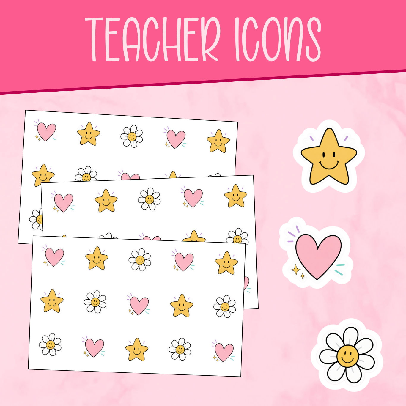 Teacher Icon Stickers
