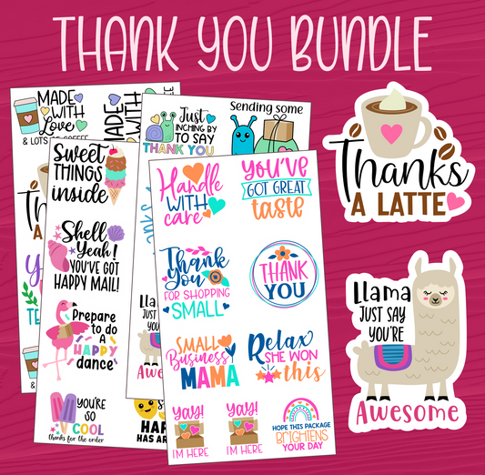 Thank You Sticker Bundle