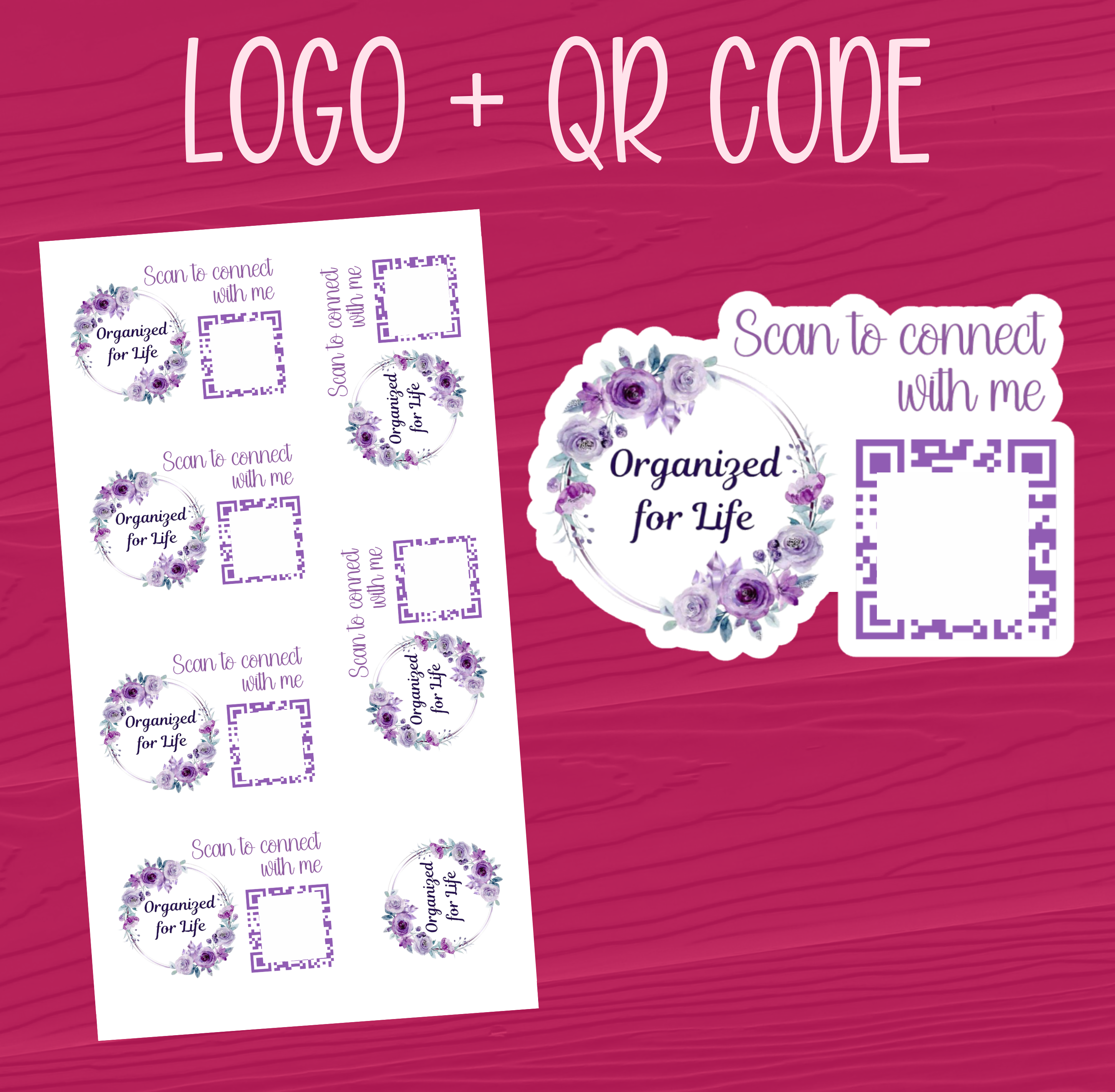 Logo & QR Code Stickers