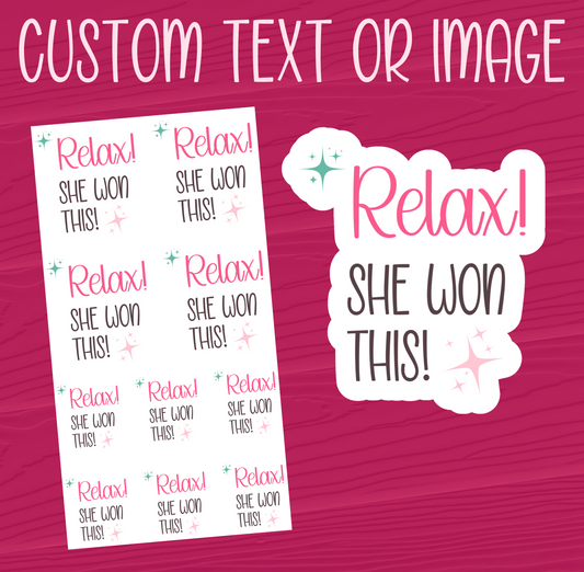 Custom Text or Image Stickers