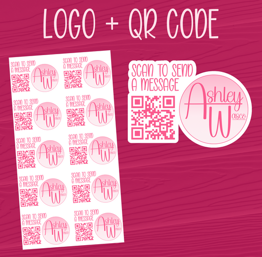 Logo & QR Code Stickers