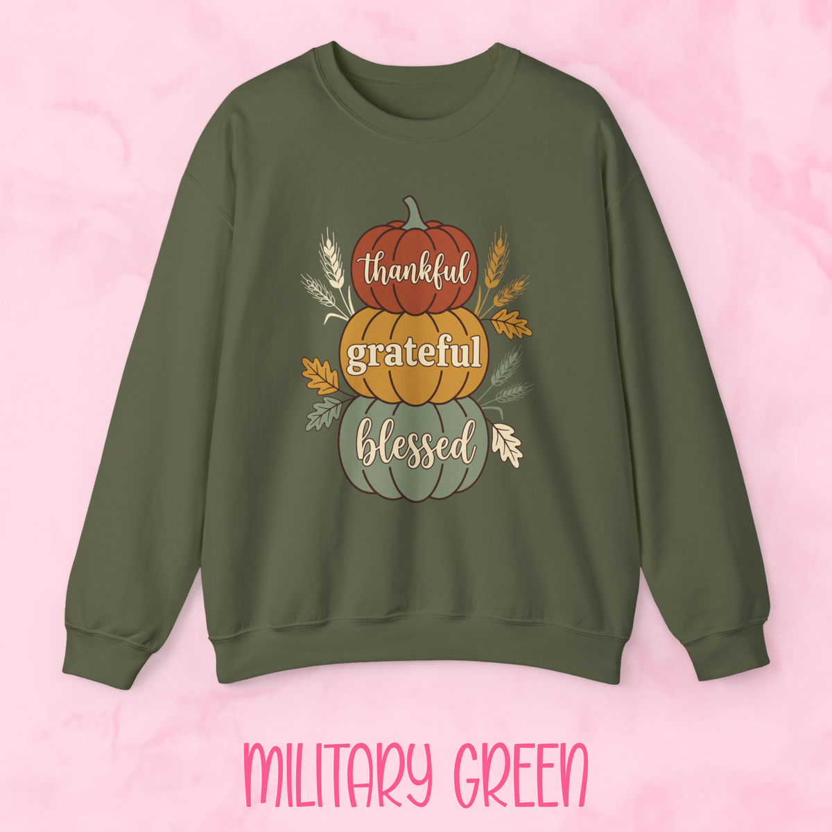 Thankful Grateful Blessed Pumpkins Shirt