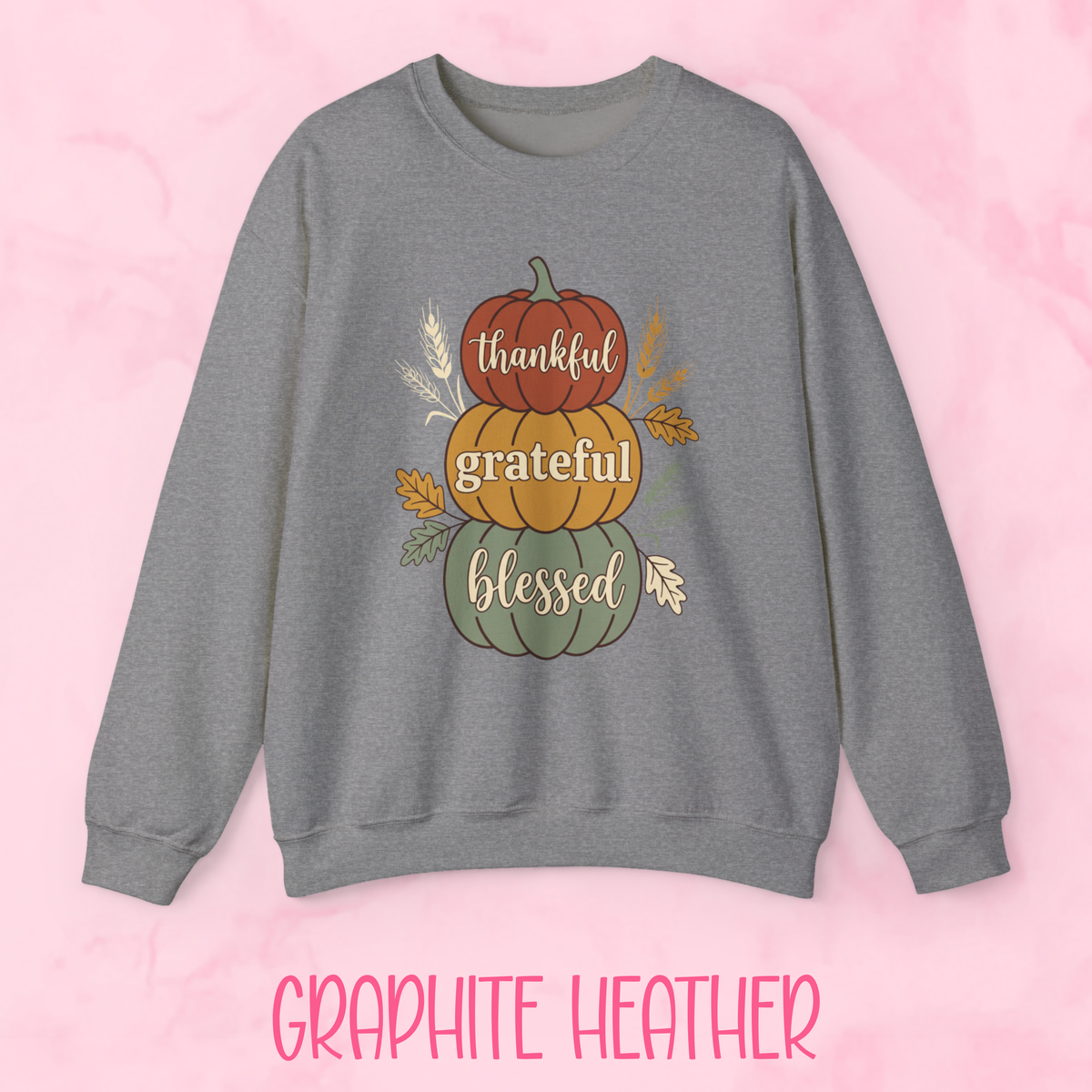 Thankful Grateful Blessed Pumpkins Shirt