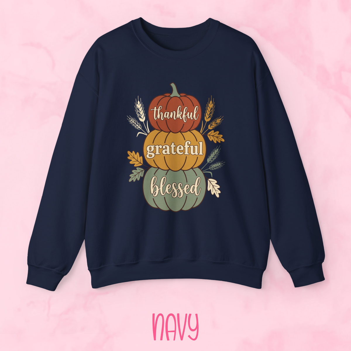 Thankful Grateful Blessed Pumpkins Shirt