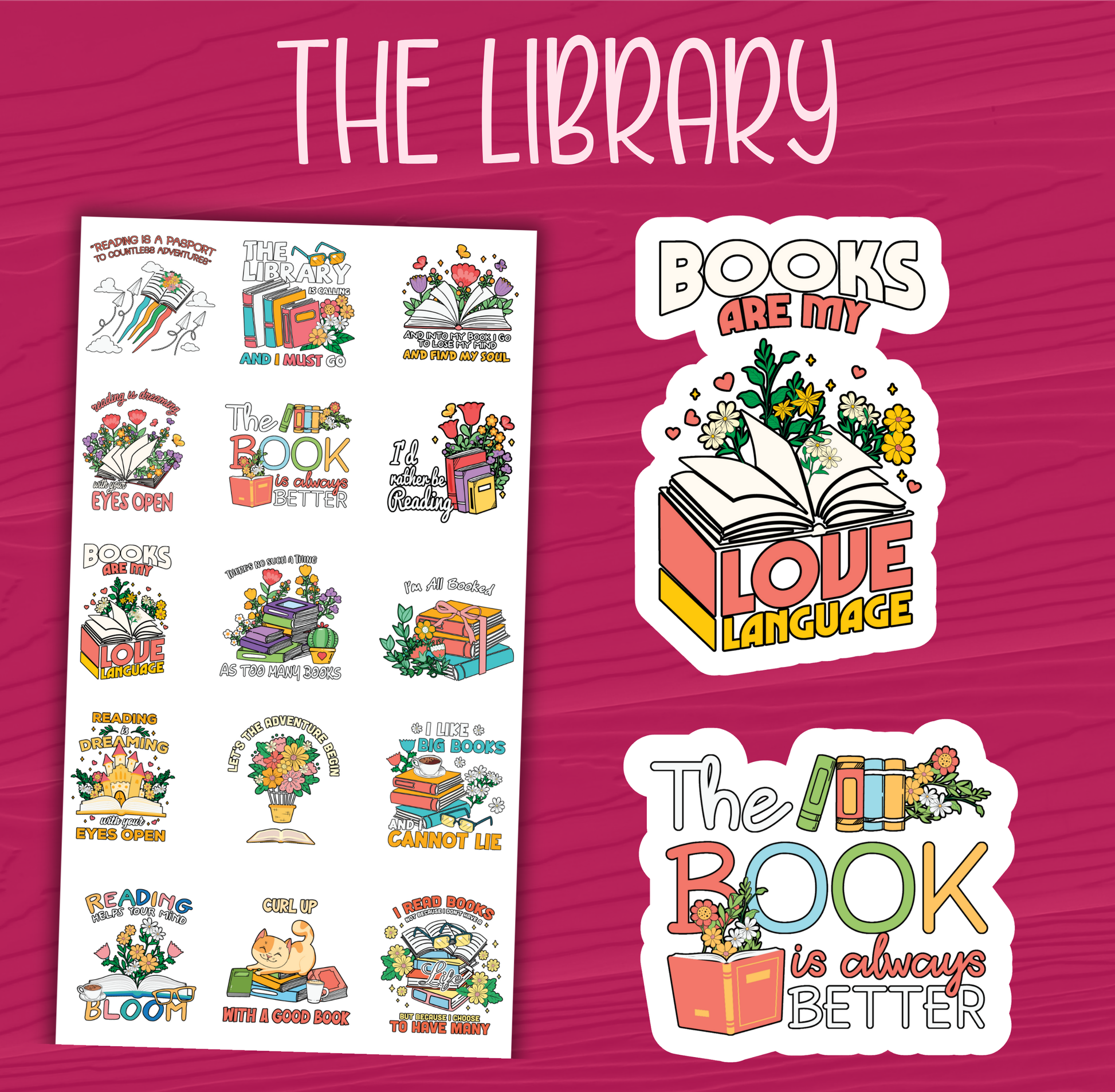 Libray Sticker The Library (book) Stickers – Your Solution Space